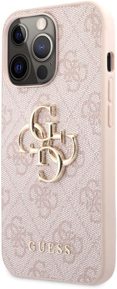 Guess GUHCP13X4GMGPI Case for iPhone 13 Pro Max 6.7" Pink 4G Big Metal Logo