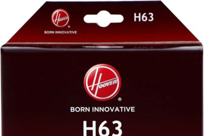 Hoover H63 Genuine Microfibre Vacuum Cleaner Bags Pure EPA Active Carbon Odour System Compatible with Hoover Towing 4 Pieces