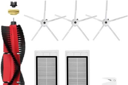 Accessories Replacement Kit for Xiaomi Roborock S5 Max S6 Max S6 Pure S6 MaxV S50 S51 S55 S60 S65 S5 S6 with 1 Main Brush, 3 Side Brush, 2 HEPA Filter