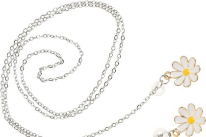 LIFKOME Anti-lost Chain for Wireless Earphones in Stainless Steel Lightweight and Portable Strap for Sports Wireless Headphones Fashion Accessory Compatible with Airpods