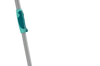 Leifheit 55023 Professional Floor Mop with Telescopic Handle, Telescope Stone, Fiber, Green, 110 x 16 x 6 cm