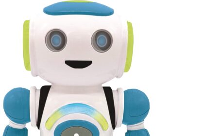 Lexibook ROB20DE Powerman Jr. Intelligent Thoughts Games for Children Musical Animals Quiz STEM Programmable Remote Control Robot Green/Blue