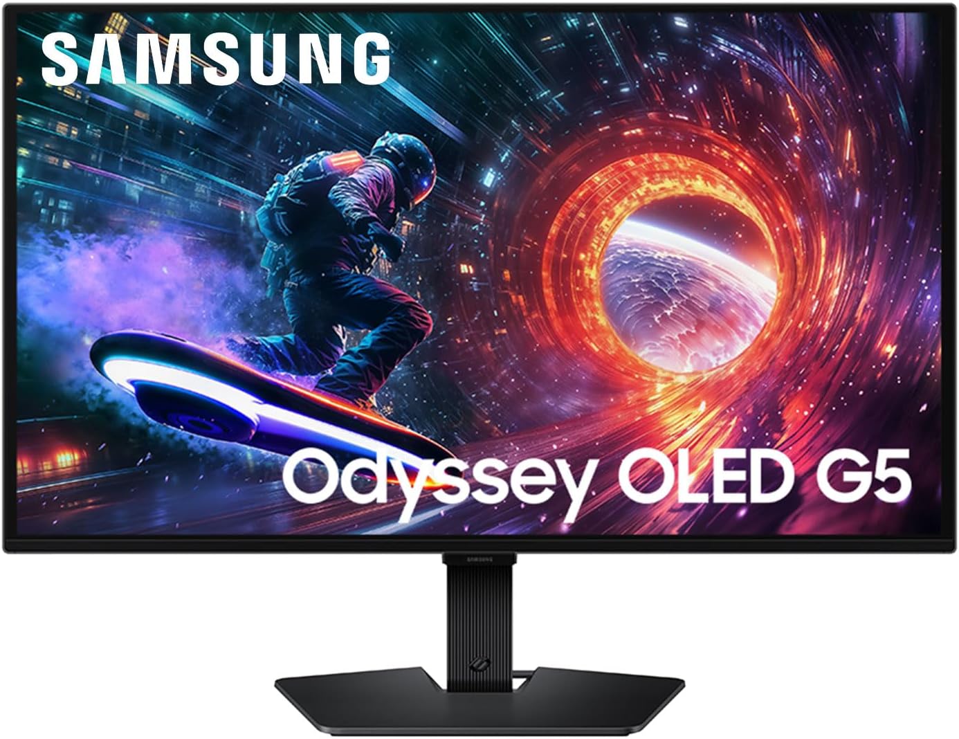 Samsung Odyssey OLED G5 (S27FG506SU) Gaming Monitor, Flat, 27", 2560x1440 (QHD), 16:9, QD-OLED Glare Free, 180Hz, 0.03ms (GtG), G-Sync Compatibility, HDMI, Display Port, Audio Input