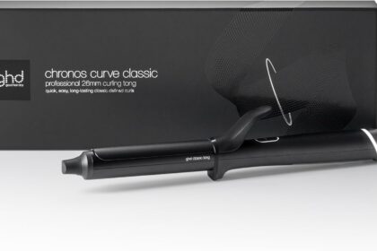 ghd Chronos Curve Classic Tong Professional Hair Curler in Black - For Defined Waves That Last Long - Ideal for All Hair Lengths (EU Plug)