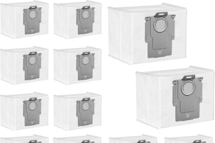 16 Pack Roborock S7 Max Ultra/S8/Qrevo CurvX/Q7/Q10/Q5 Pro+/S7 MaxV Ultra Large Capacity 3.2L 4 Layer HEPA Filter Bags