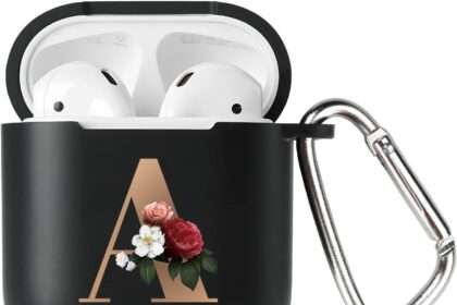 AKABEILA Case Cover for AirPods 2 & 1, Soft TPU Protective Shockproof AirPods 1st 2nd Generation 2016 2019 Cover Case with Keychain Pattern