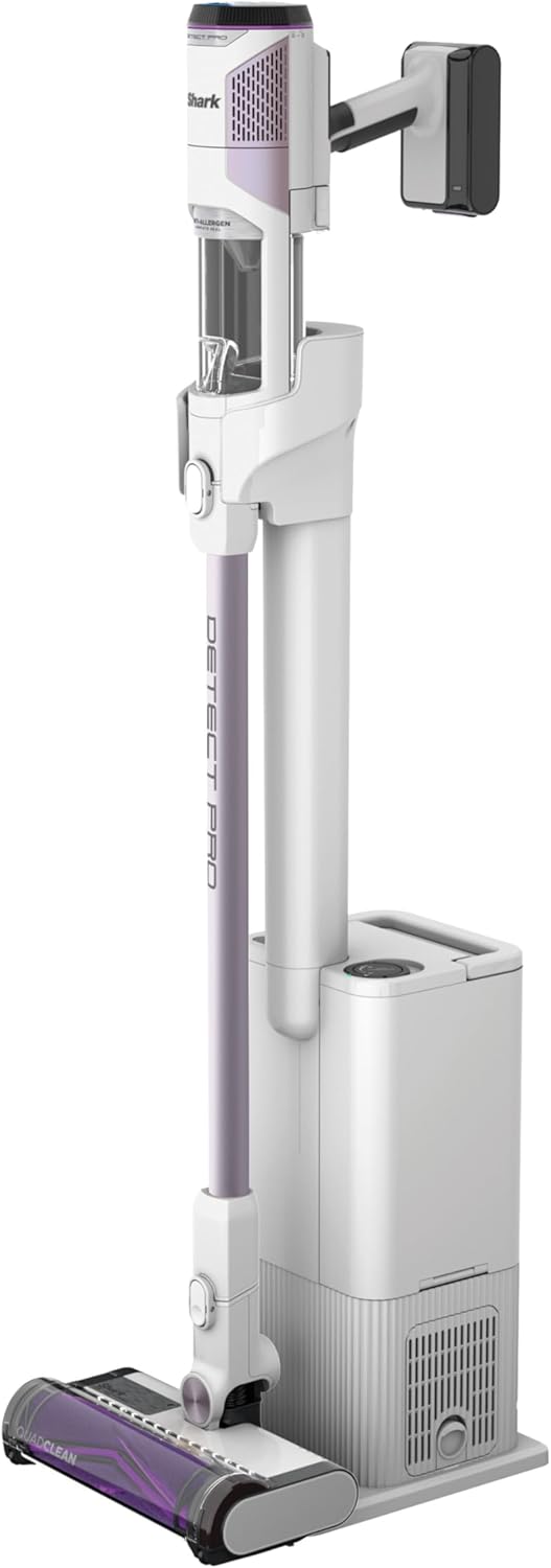 Shark Detect Pro IW3510UK Cordless Vacuum Cleaner with 1.3L Automatic Emptying System, Ultra Light, Anti-Hair and Charging Nozzle, 60 Minutes Runtime, Colour: