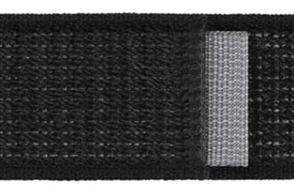 Samsung Fabric Band (Wide, M/L) Reflective Material Strap for Galaxy Watch4 | Watch5 | Watch6 | Watch FE | Watch7 Series, Black