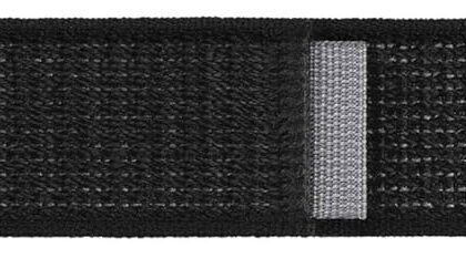 Samsung Fabric Band (Wide, M/L) Reflective Material Strap for Galaxy Watch4 | Watch5 | Watch6 | Watch FE | Watch7 Series, Black