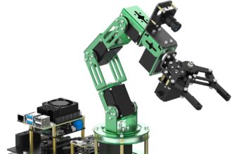 Yahboom 6DOF Robotic Arm for Raspberry Pi 5 ROS2,3D AI Vision Camera,Desktop Collaboration, Developed Python Programming for Mechanical Engineer(Standard without Pi5)