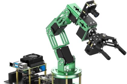 Yahboom 6DOF Robotic Arm for Raspberry Pi 5 ROS2,3D AI Vision Camera,Desktop Collaboration, Developed Python Programming for Mechanical Engineer(Standard without Pi5)