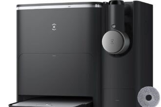 ECOVACS DEEBOT X2 Combo Robot Vacuum Cleaner & Mop, Suction 8700Pa, 15mm Lift, Omni Station with Hot Water Mop Wash, Automatic Emptying, Hot Air Drying