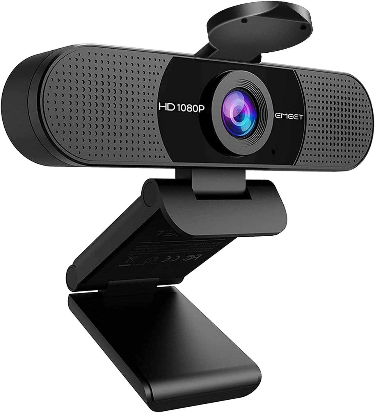 EMEET Full HD Webcam C960 1080P Webcam with Dual Microphone, 90° Streaming Camera with Auto Light Correction, Plug & Play for Linux, Win10, Mac OS X, YouTube, Skype, Conference