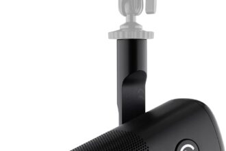 Elgato Wave DX Dynamic XLR Microphone, Cardioid Scheme, Noise Reducing, Voice Optimized for Podcast, Streaming, Broadcasting, No Amplifiers Required for All Interfaces, Mac, PC