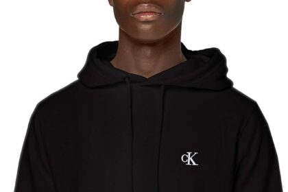 Calvin Klein Uomo Felpa CK Essential con Cappuccio
