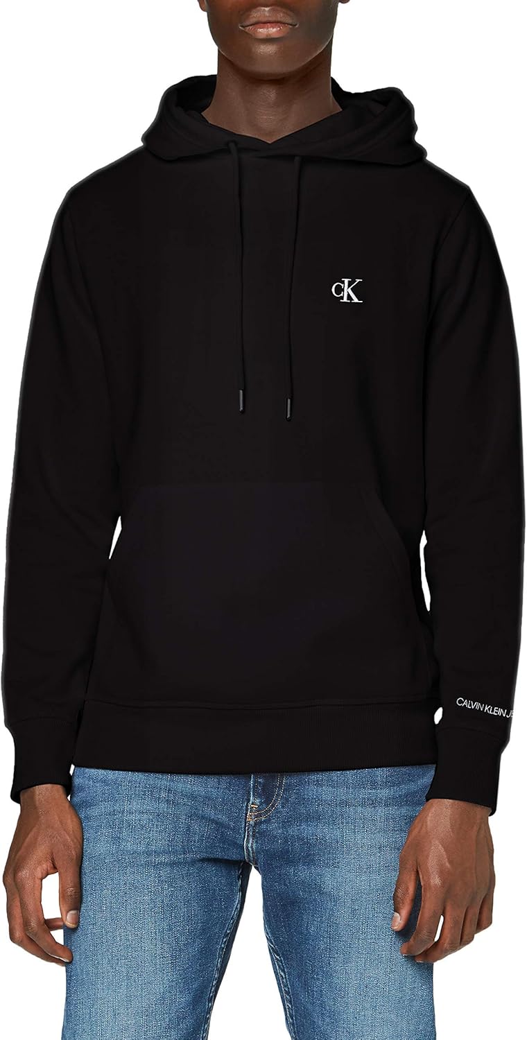 Calvin Klein Uomo Felpa CK Essential con Cappuccio