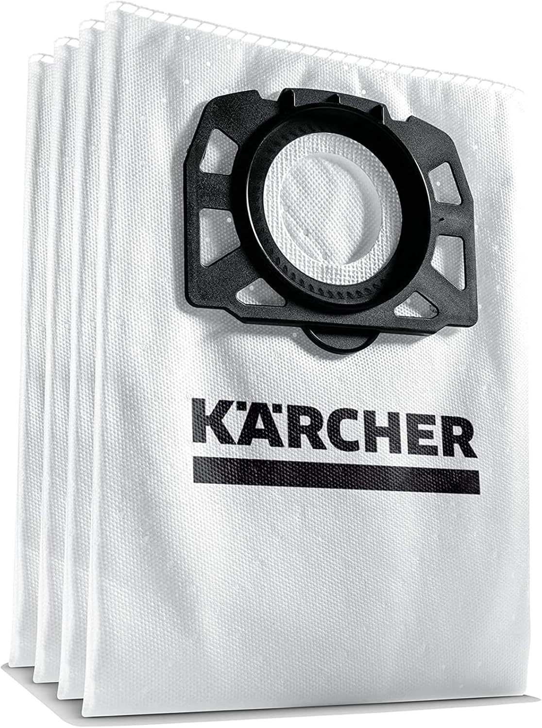 Karcher 2.863-006.0 Fleece Filter Bag for WD 4/5/6 Vacuum Cleaners, Set of 4, Beige, One
