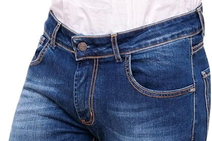 Evoga Men's Jeans Slim Fit Slim Fit Trousers Blue Denim Casual