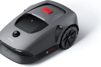 MOVA 600 Wireless Perimeter Robot Lawnmower, 360° 3D LiDAR Mapping Up to 600 m², Intelligent Obstacle Overcome, App Control, U-Cut, Quiet, Security Alarms