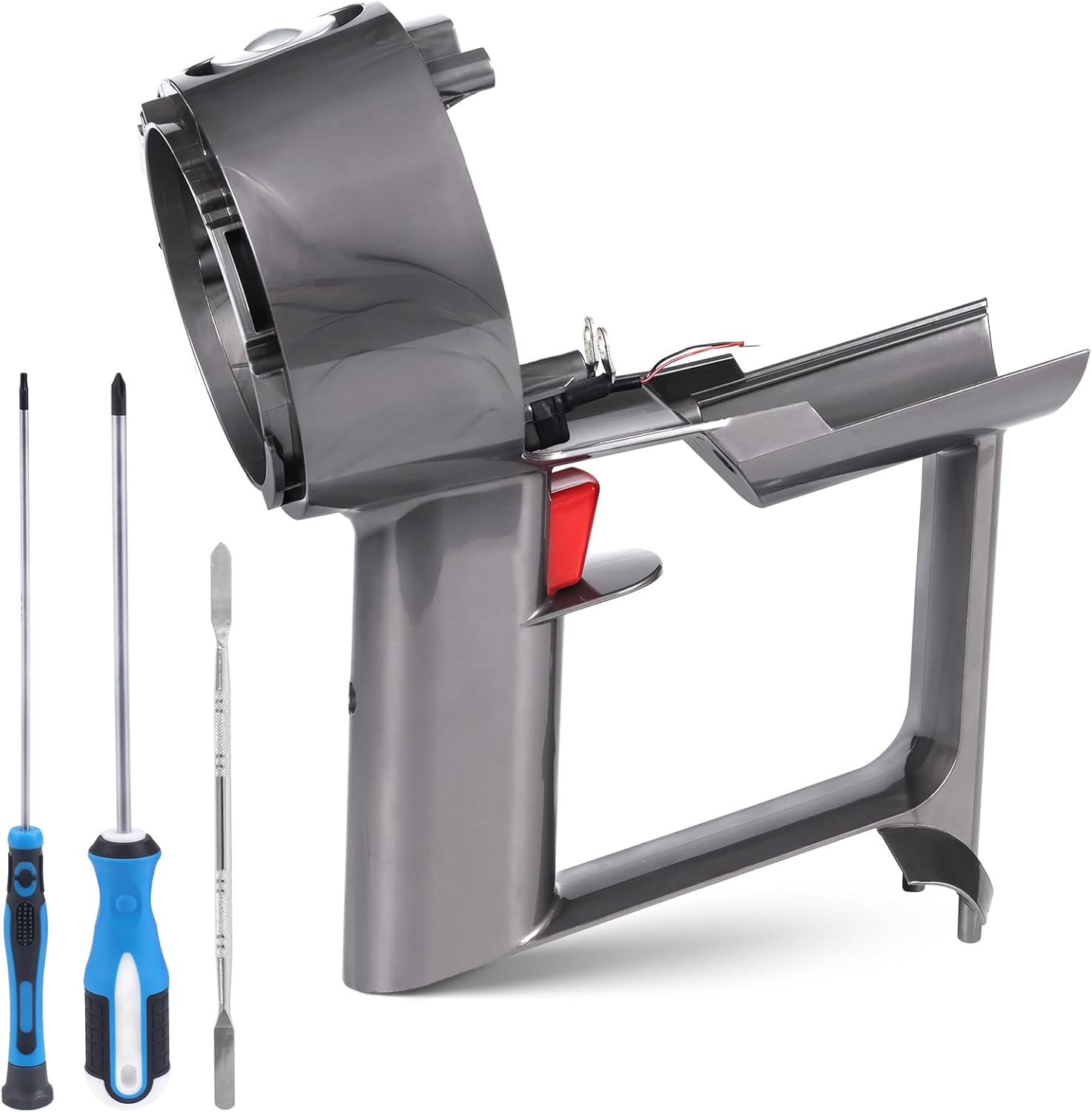 V10 SV12 Main Body Handle Compatible with Dyson V10 SV12 Absolute Animal Vacuum Cleaner Part, Main Body with Trigger V10 SV12, No.969875-02, with Better Screwdriver Kit