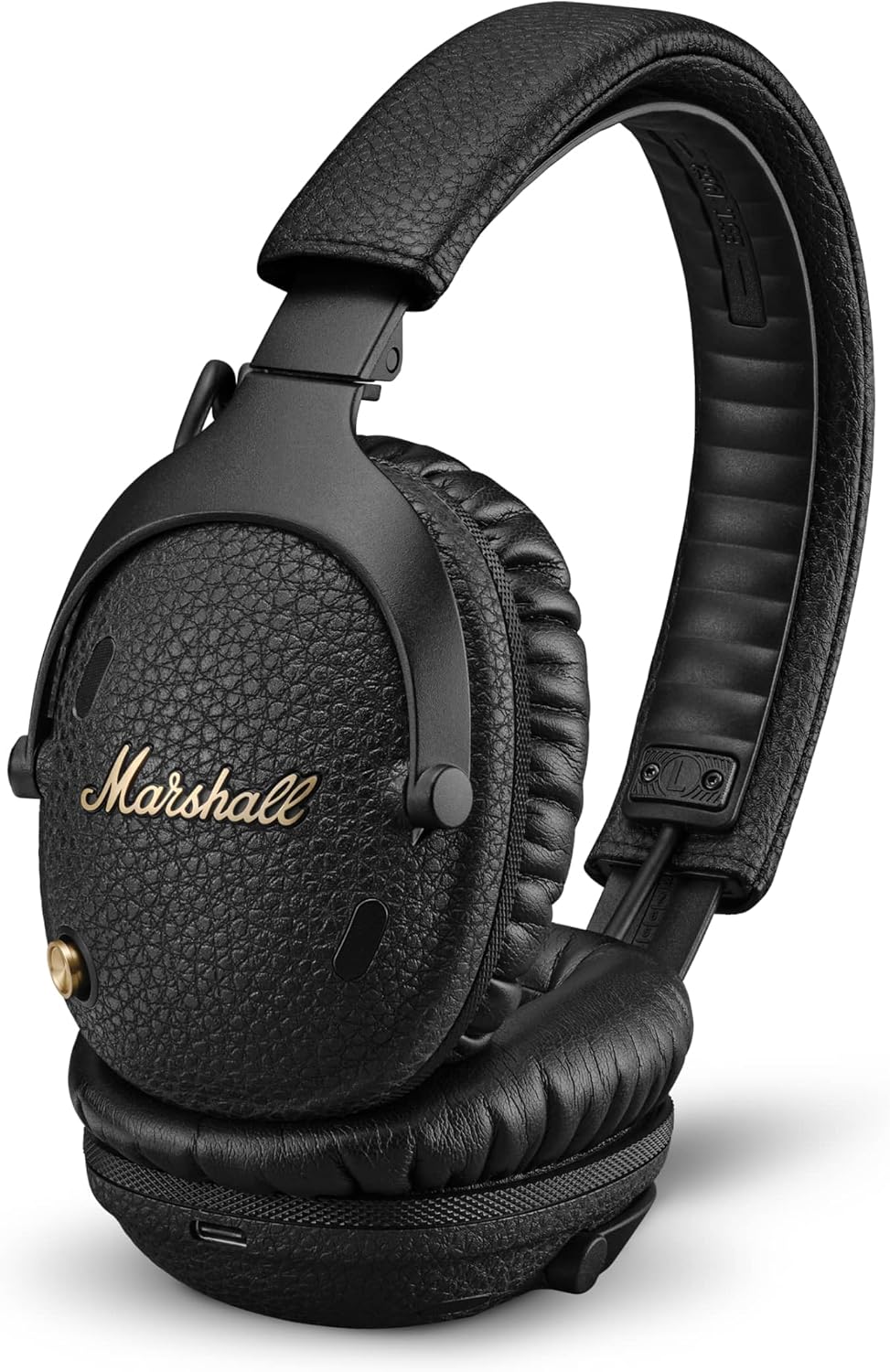 Marshall Monitor III ANC Wireless Bluetooth Active Noise Cancelling Headphones, 70 Hours Playtime - Black