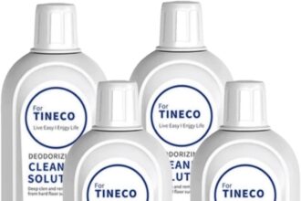 4 x Lemon Floor Cleaner 500 ml Compatible with Tineco Floor One S3/S5/iFloor/Breeze/S5 Combo/S7 Pro Vacuum Robot Parts