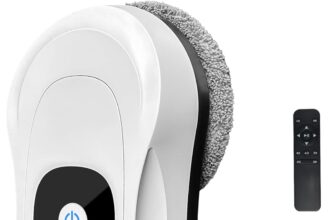 Robot Window Cleaner, Electric Window Cleaner Robot Window Cleaner with Double Spray, Automatic Window Cleaner with Remote Control for Smooth Surface, 3 Cleaning Modes