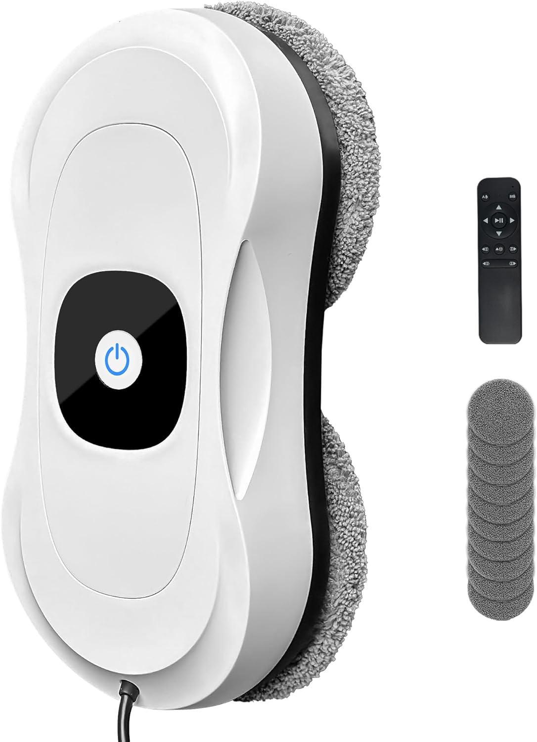 Robot Window Cleaner, Electric Window Cleaner Robot Window Cleaner with Double Spray, Automatic Window Cleaner with Remote Control for Smooth Surface, 3 Cleaning Modes