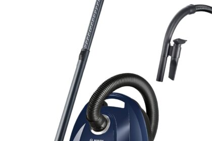 Bosch Hausgeräte Vacuum Cleaner with Bag Series 4 BGD38BU2, Sustainable, Hygienic Filter, 10 Year Motor, Accessory Clip, Padding Nozzle, Crevice Nozzle, High Absorbency