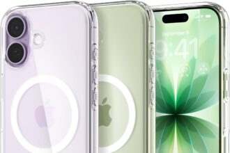 Spigen Cover for iPhone 17, Ultra Hybrid MagFit, Compatible with MagSafe [DuraClear Technology] - Clear White