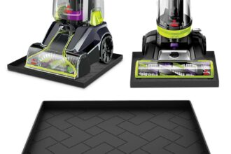 Vacuum Cleaner Silicone Mat 16 x 15 x 0.9 inch Silicone Upright Mat for Bissell, Shark, Eureka, Dyson, Oreck, Tineco and More - Protects Floors