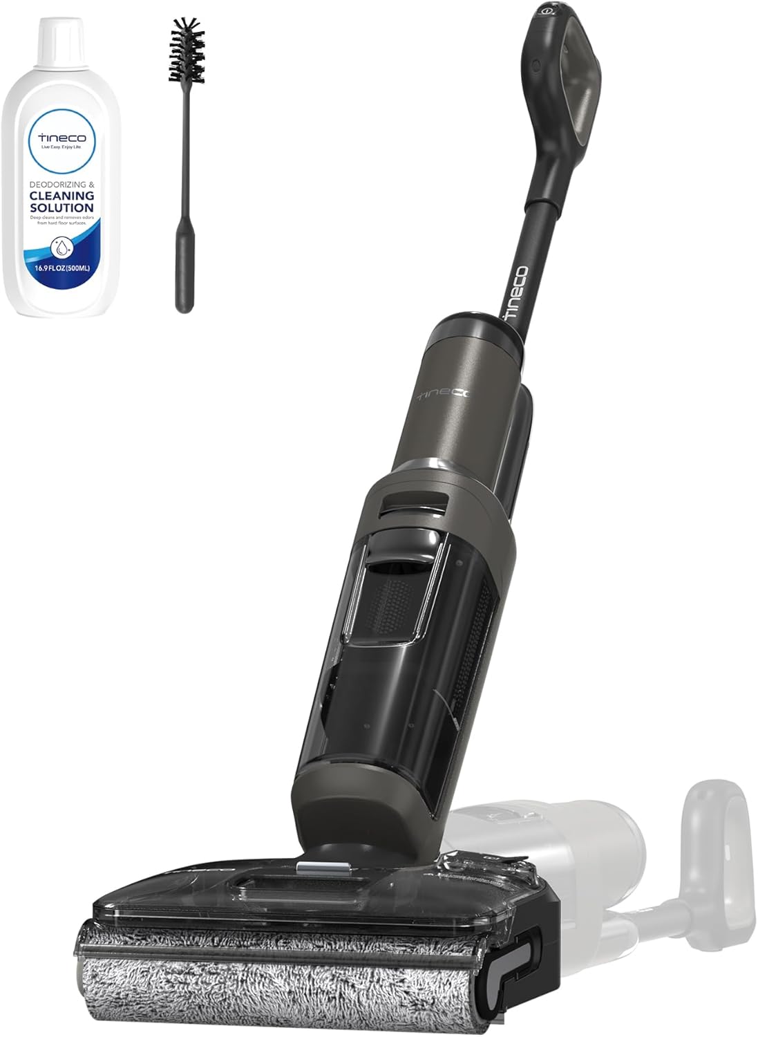 Tineco FLOOR ONE i6 Stretch, Vacuum Cleaner and Floor Cleaner 2 in 1, 20 000Pa, 180° Flat Design, Anti-Tangle, Self-Cleaning, Drying 85°C, 40 Min Autonomy, Pouch Cell Battery