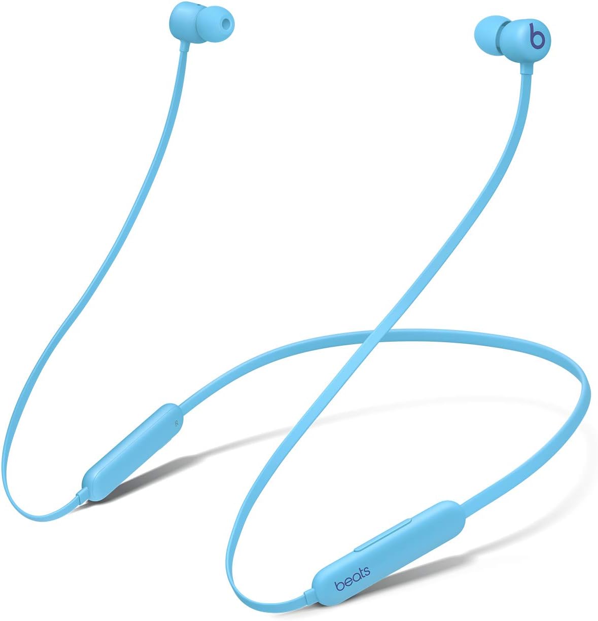 Beats Flex Wireless Earbuds - Chip for Apple W1 Headphones, Magnetic Earphones, Class 1 Bluetooth Earphones, 12 Hours Listening Time - Light Blue
