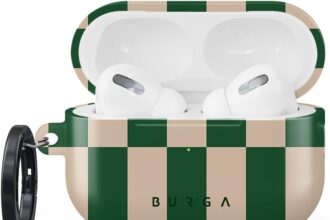 Burga Custodia protettiva per AirPods Pro 2 2022, compatibile con Apple AirPods, custodia protettiva in plastica rigida, accessori eleganti per smartphone