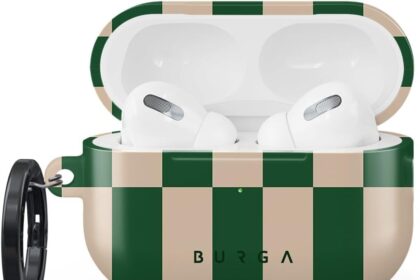 Burga Custodia protettiva per AirPods Pro 2 2022, compatibile con Apple AirPods, custodia protettiva in plastica rigida, accessori eleganti per smartphone
