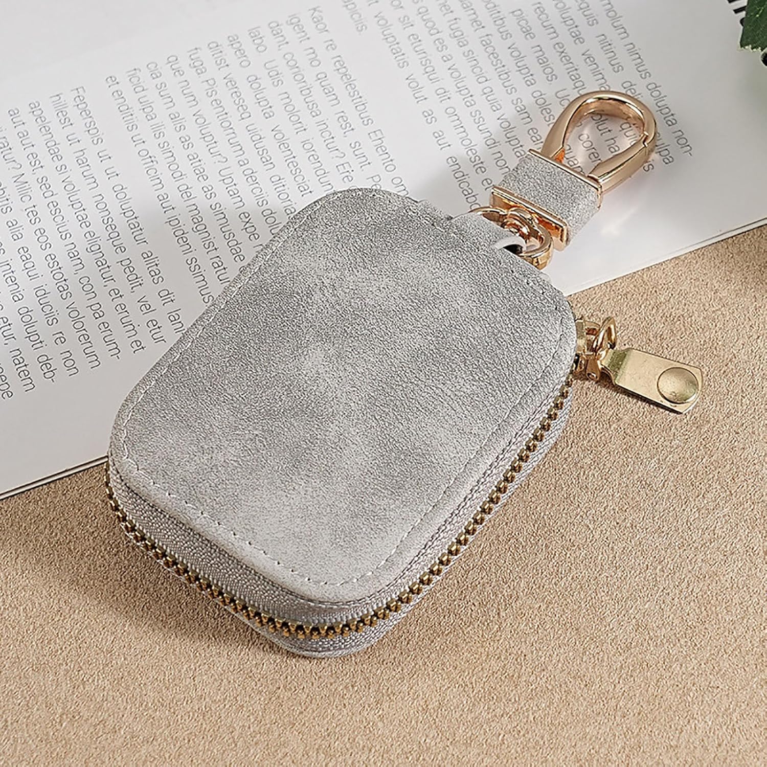Leather Headphone Case for AirPods 2 3 Pro 2, Soft PU Protective Case, Lightweight, Shockproof and Dustproof, Full Protection for Airpods (Grey)