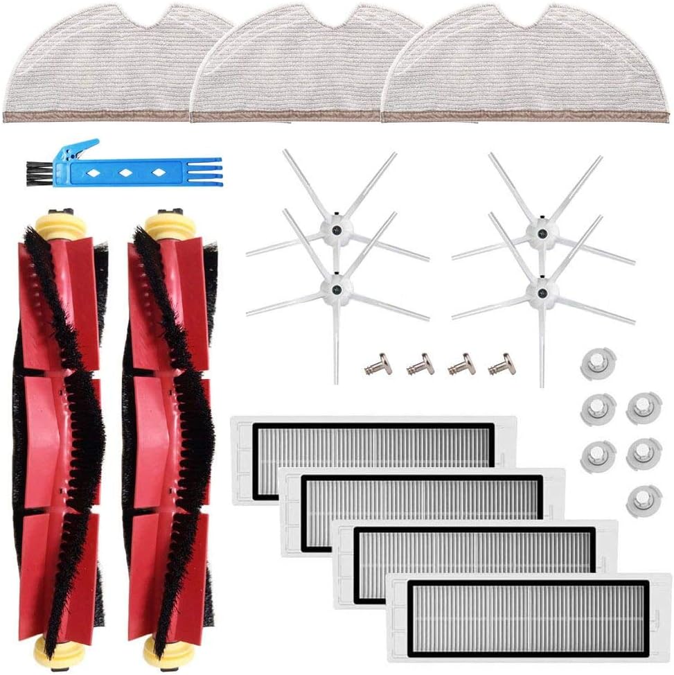 Replacement Accessories Kit for Xiaomi Roborock S5 MAX S6 Pure S6 MaxV E35 S5 S50 Black Side Brush HEPA Filter Cloths