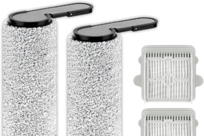 Pack of 5 Replacement F25 Brushes and HEPA Filters for Roborock F25 LT/RT/ACE/ALT/ACE Combo/Combo/GT Vacuum Cleaners, 2 Brush Roller, 3 HEPA Filters