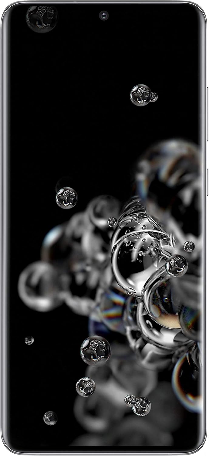 Samsung Galaxy S20 Ultra Smartphone, 5G, 6.9" Dynamic AMOLED 2X Display, 4 Rear Cameras, 128 GB Expandable, RAM 12 GB, 5000 mAh, Hybrid SIM/eSIM, Grey (Cosmic)
