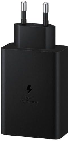 Samsung Trio EP-T6530NBEGEU 65W Fast Charger, 3 Ports Multiple Power Supply (2 USB-C + USB-A), Super Fast Charging, Black, Compatible Galaxy S, Tab and Various Devices