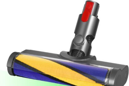 LED Floor Brush Compatible with Dyson Vacuum Cleaner V7 V8 V10 V11 V15, Illuminates Hidden Dust on Parquet