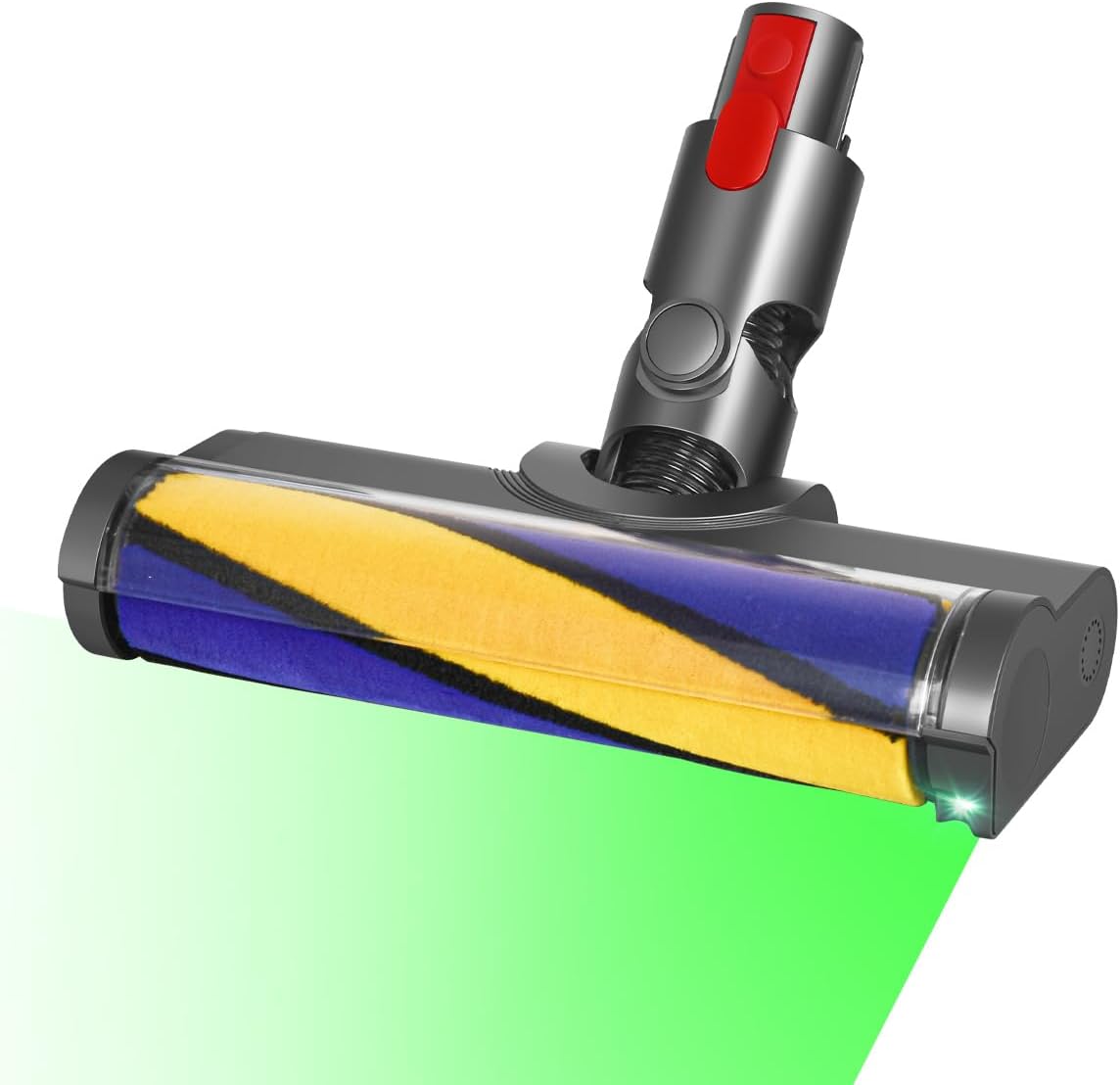 LED Floor Brush Compatible with Dyson Vacuum Cleaner V7 V8 V10 V11 V15, Illuminates Hidden Dust on Parquet
